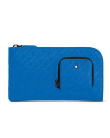 Montblanc M_Gram 4810 Brieftasche 6cc mit Fach Atlantic Blue Frontansicht