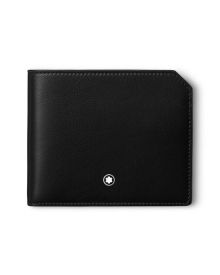 Montblanc Meisterstück Selection Soft Brieftasche 6cc Schwarz Frontansicht