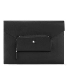 Montblanc Sartorial Envelope Tasche Schwarz Frontansicht