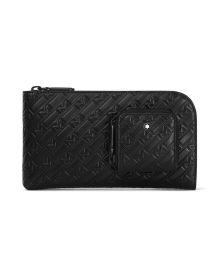 Montblanc M_Gram 4810 Brieftasche 6cc mit Fach Schwarz Frontansicht