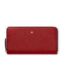 Montblanc Sartorial Brieftasche 12cc mit Reißverschluss Red Frontansicht