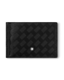 Montblanc Extreme 3.0 Brieftasche 6cc mit Geldclip Schwarz Frontansicht