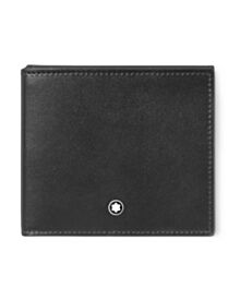Montblanc Soft Brieftasche Trio 4cc Schmal Schwarz