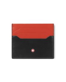 Montblanc Meisterstück Capsule Kartenetui 6cc Schwarz/Coral