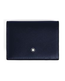 Montblanc Soft Brieftasche Kontinental Nano 3cc Night Blue/Rust