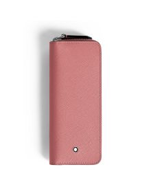 Montblanc Sartorial Etui für zwei Schreibgeräte mit Reißverschluss Blush