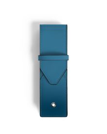 Montblanc Meisterstück Sfumato Etui für zwei Schreibgeräte Smoky Blue