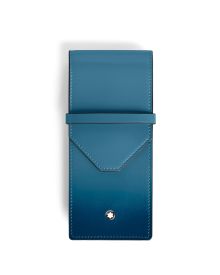 Montblanc Meisterstück Sfumato Etui für drei Schreibgeräte Smoky Blue
