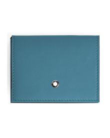 Montblanc Soft Kartenetui Trio 4cc Smoky Blue
