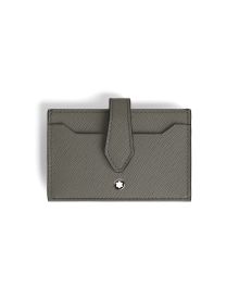 Montblanc Sartorial Kartenetui mit Lasche 5cc Medium Grey