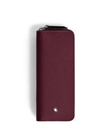 Montblanc Sartorial Etui für zwei Schreibgeräte mit Reißverschluss Cassis