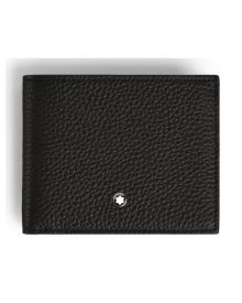 Montblanc Grain Brieftasche 4cc mit Münzfach Schwarz