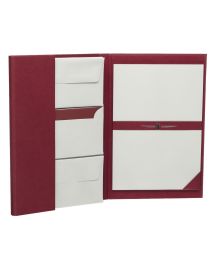 Rössler Papier Briefpapiermappe A4 Edles Schreiben Paper Royal, Rot