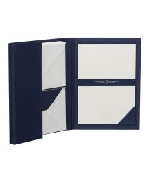 Rössler Papier Briefpapiermappe A5 Edles Schreiben Paper Royal,Marine 