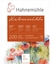 Hahnemühle Echt-Bütten Aquarellblock 200g/m² 30 x 40 cm rau