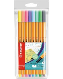 STABILO Fineliner Point 88 8er Etui Pastel
