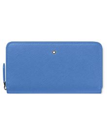 Montblanc Sartorial Brieftasche 12cc mit Reißverschluss Dusty Blue