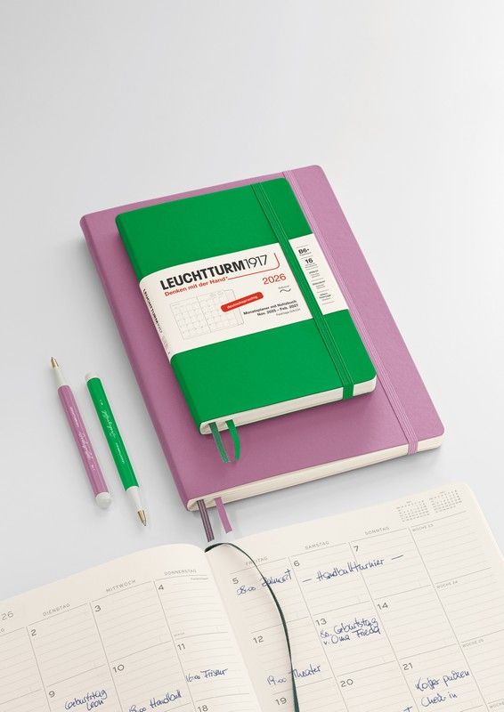 Leuchtturm1917 18 Monatskalender akademischer Wochenplaner 2026 Medium A5 Hardcover