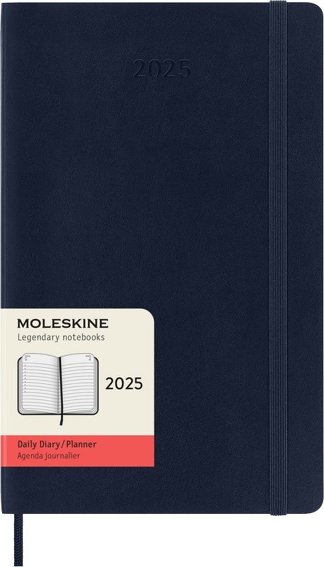 Moleskine Tageskalender 2025 Klassik 1 Tag auf 1 Seite Large Softcover