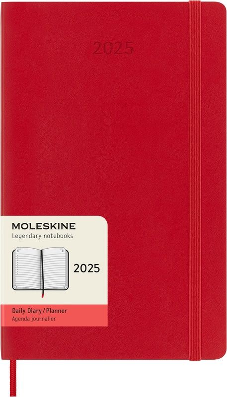 Moleskine Tageskalender 2025 Klassik 1 Tag auf 1 Seite Large Softcover