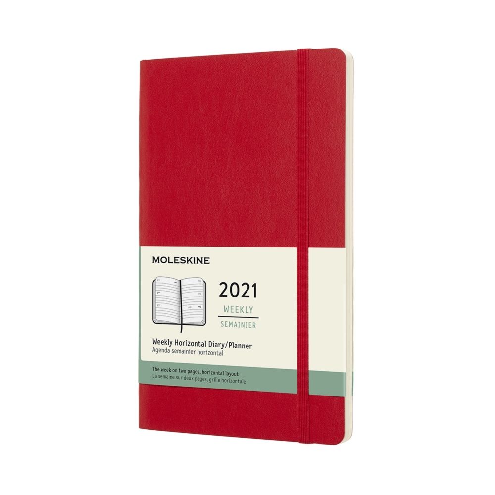 Moleskine Wochenkalender 2025 Klassik 1 Woche auf 2 Seiten horizontal Large Softcover