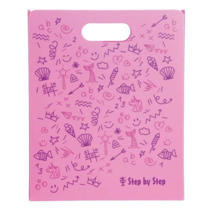 Step by Step Heftbox mit Tragegriff pink