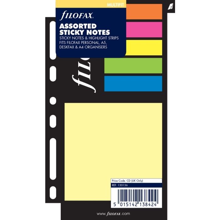 Filofax Haftnotizen Large bunt verpackt Filofax Haftnotizen Large bunt verpackt