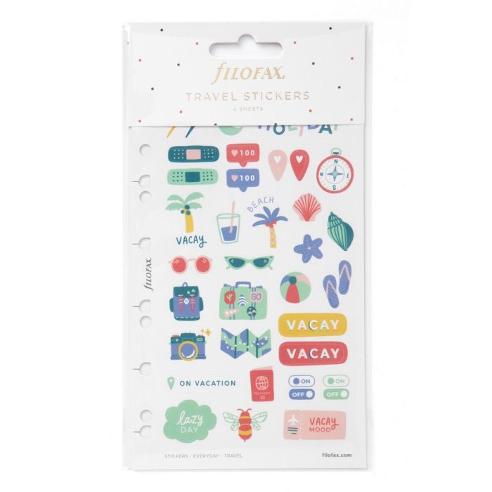 Filofax Sticker Set Everyday Travel verpackt Filofax Sticker Set Everyday Travel verpackt