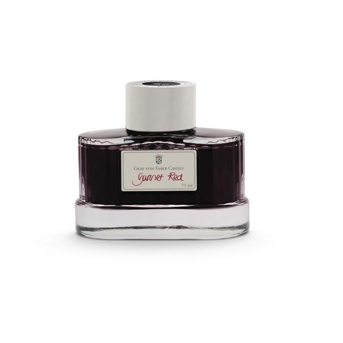 Graf von Faber-Castell Tintenglas 75ml Garnet Red Graf von Faber-Castell Tintenglas 75ml Garnet Red