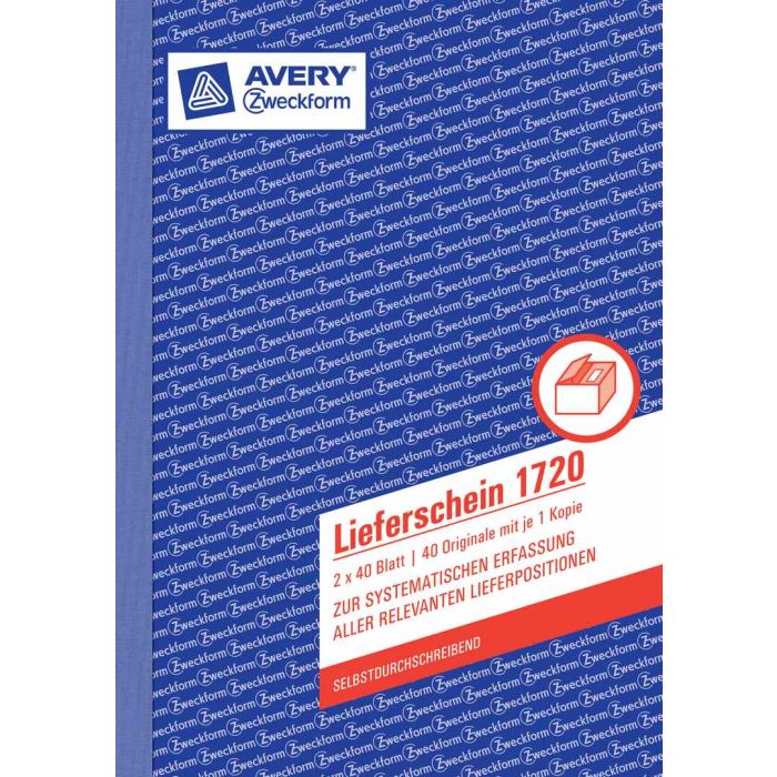 Avery Zweckform 1720 Lieferschein, DIN A5, weiß/gelb Avery Zweckform 1720 Lieferschein, DIN A5, weiß/gelb