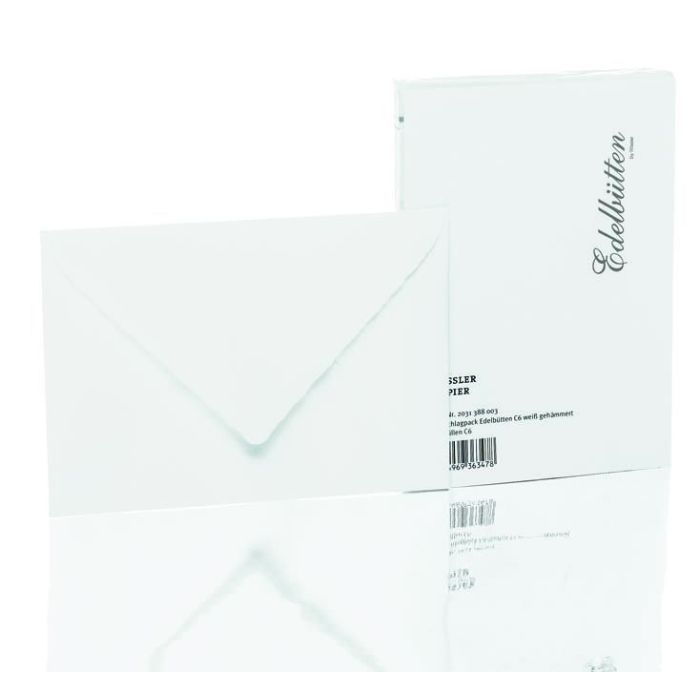 Rössler Papier Edelbütten Briefumschlagpack 20/C6, weiß Rössler Papier Edelbütten Briefumschlagpack 20/C6, weiß