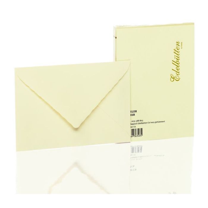 Rössler Papier Edelbütten Briefumschlagpack 20/C6, ivory Rössler Papier Edelbütten Briefumschlagpack 20/C6, ivory