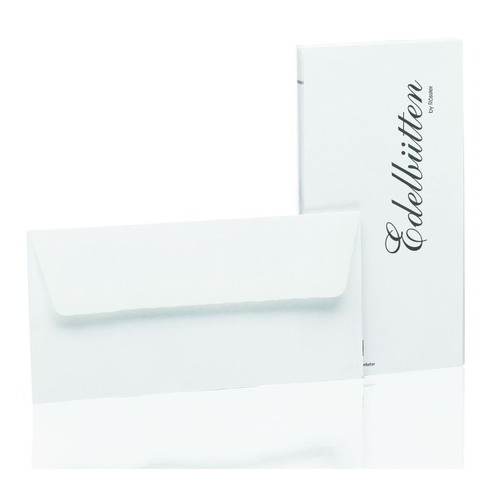 Rössler Papier Edelbütten Briefumschlagpack 20/DIN Lang, weiß Rössler Papier Edelbütten Briefumschlagpack 20/DIN Lang, weiß