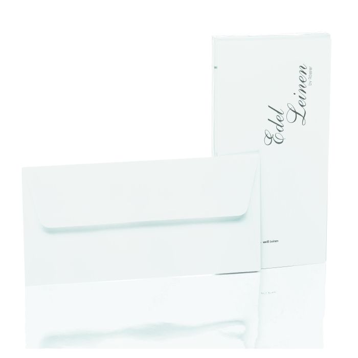 Rössler Papier Edelleinen Briefumschlagpack 20/DIN Lang, weiß Rössler Papier Edelleinen Briefumschlagpack 20/DIN Lang, weiß