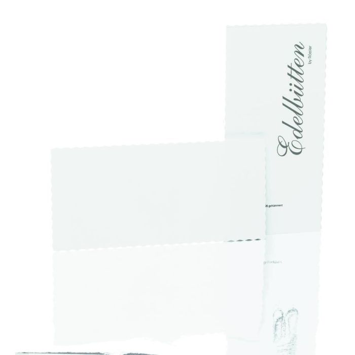 Rössler Papier Edelbütten Kartenpack 20/DIN Lang , weiß Rössler Papier Edelbütten Kartenpack 20/DIN Lang , weiß