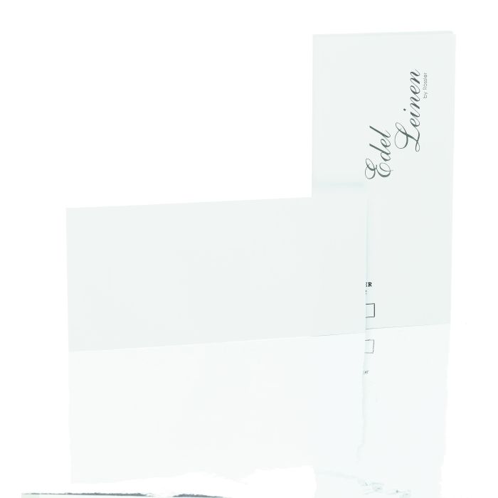 Rössler Papier Edelleinen Kartenpack 20/DIN Lang , weiß Rössler Papier Edelleinen Kartenpack 20/DIN Lang , weiß