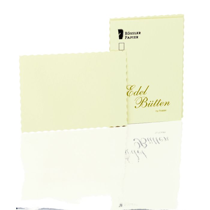 Rössler Papier Edelbütten Kartenpack 20/DIN A6, ivory Rössler Papier Edelbütten Kartenpack 20/DIN A6, ivory