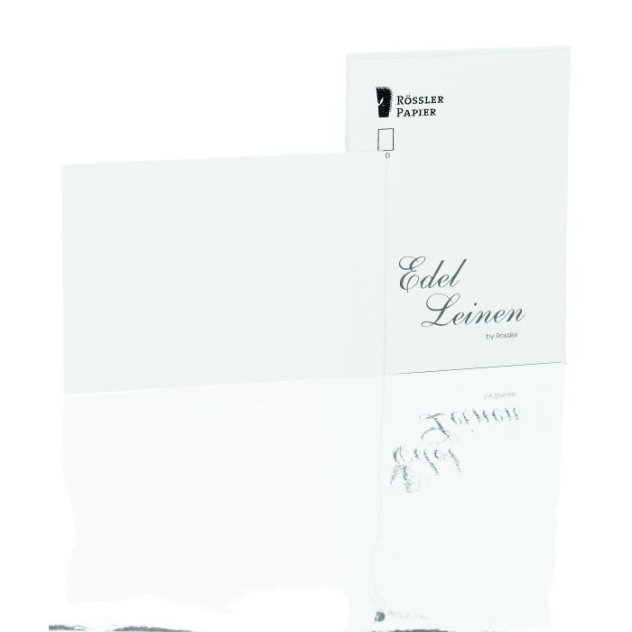Rössler Papier Edelleinen Kartenpack 20/DIN A6, weiß Rössler Papier Edelleinen Kartenpack 20/DIN A6, weiß
