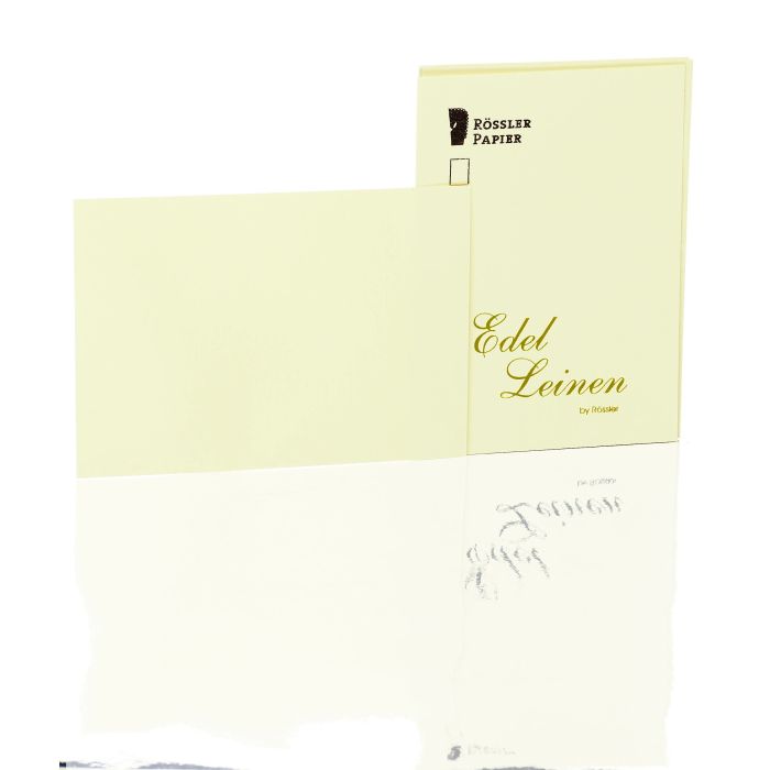 Rössler Papier Edelleinen Kartenpack 20/DIN A6, ivory Rössler Papier Edelleinen Kartenpack 20/DIN A6, ivory