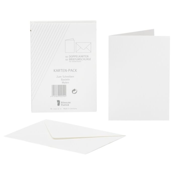 Rössler Papier Kartenpack 10/10 DIN A6 HD weiß Rössler Papier Kartenpack 10/10 DIN A6 HD weiß