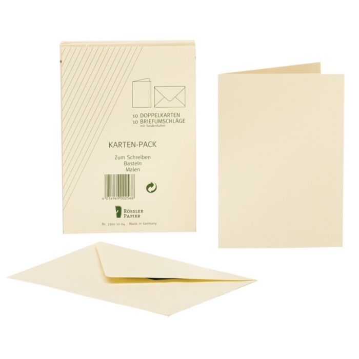 Rössler Papier Kartenpack 10/10 DIN A6 HD creme Rössler Papier Kartenpack 10/10 DIN A6 HD creme