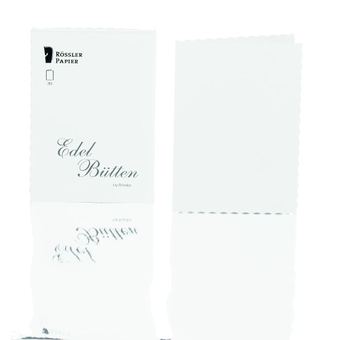 Rössler Papier Edelbütten Kartenpack 20/DIN A6 hd, hochweiß Rössler Papier Edelbütten Kartenpack 20/DIN A6 hd, hochweiß