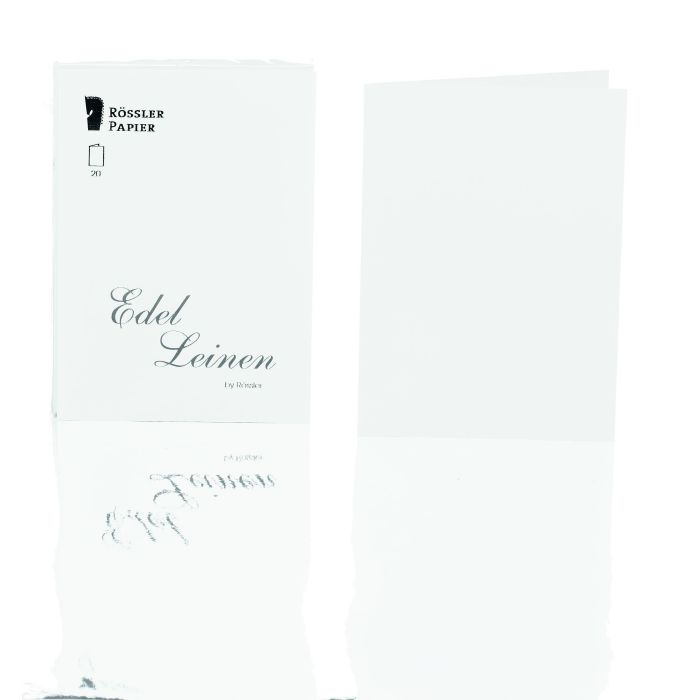 Rössler Papier Edelleinen Kartenpack 20/DIN A6 hd, weiß Rössler Papier Edelleinen Kartenpack 20/DIN A6 hd, weiß