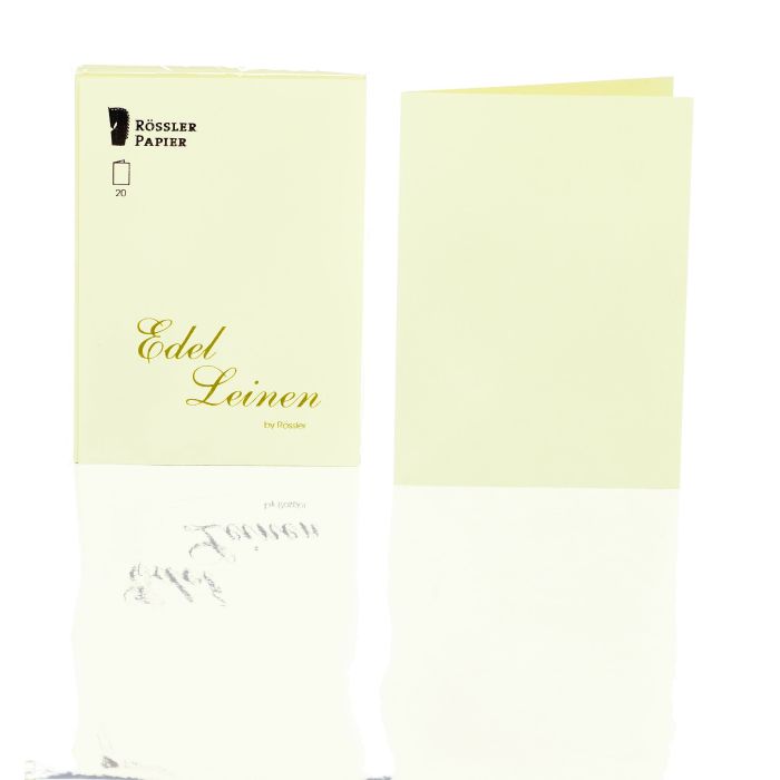 Rössler Papier Edelleinen Kartenpack 20/DIN A6 hd, ivory Rössler Papier Edelleinen Kartenpack 20/DIN A6 hd, ivory
