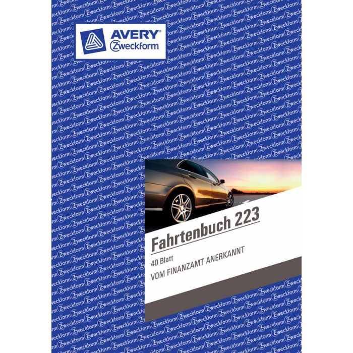 Avery Zweckform 223 Fahrtenbuch, DIN A5, weiß Avery Zweckform 223 Fahrtenbuch, DIN A5, weiß