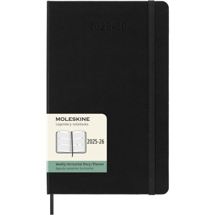 Moleskine 18 Monatskalender Wochenkalender 2026 Studienplaner 1W/2S horizontal Large Hardcover Moleskine 18 Monatskalender Wochenkalender 2026 Studienplaner 1W/2S horizontal Large Hardcover