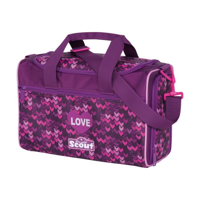 Scout Schulranzen Set Alpha Premium Glitter Heart Sporttasche