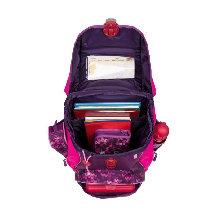 Scout Schulranzen Set Alpha Premium Glitter Heart 4-tlg.
