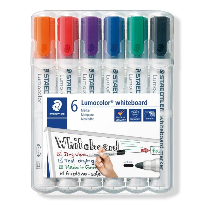 STAEDTLER Whiteboardmarker Lumocolor 351 Rundspitze 6 Stk. STAEDTLER Whiteboardmarker Lumocolor 351 Rundspitze 6 Stk.