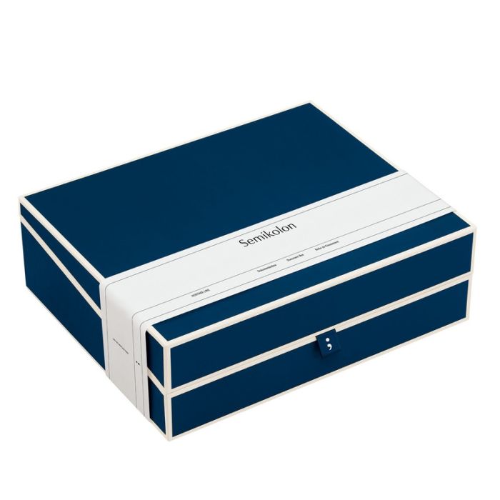 Semikolon Dokumentenbox Heritage Line A4 Marine